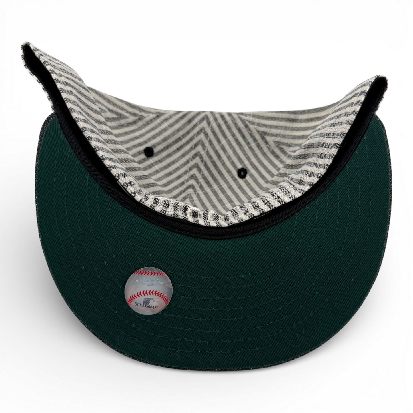 New Era Colorado Rockies MLB Seersucker Pack Denim Stripe 59Fifty Fitted Hat Cap