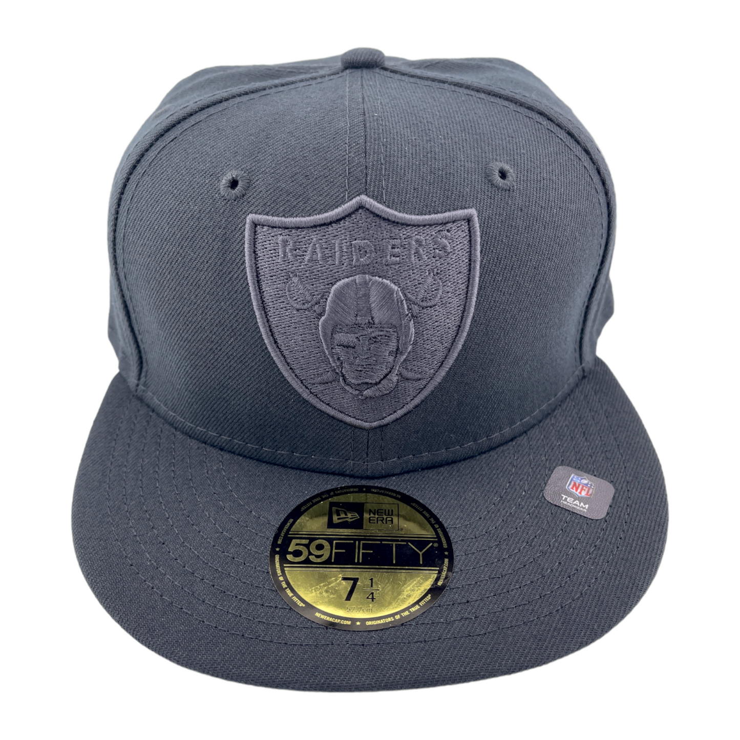 New Era Las Vegas Raiders NEPAC All Dark Grey/Gray UV NFL 59Fifty Fitted Hat Cap