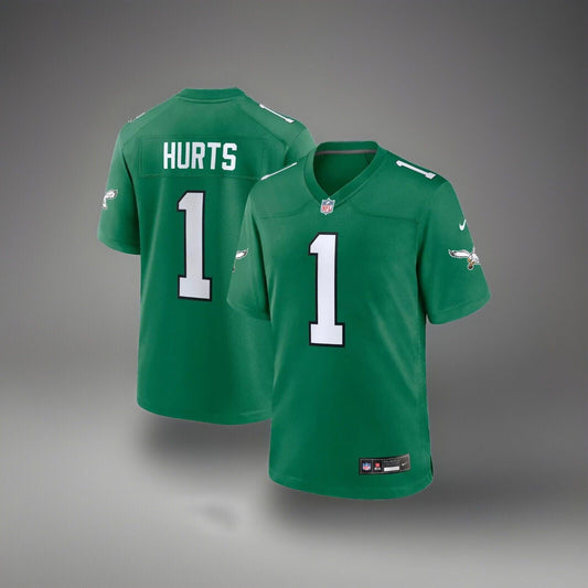 Nike Jalen Hurts Philadelphia Eagles Throwback Logo On Field Jersey Men’s Sizes