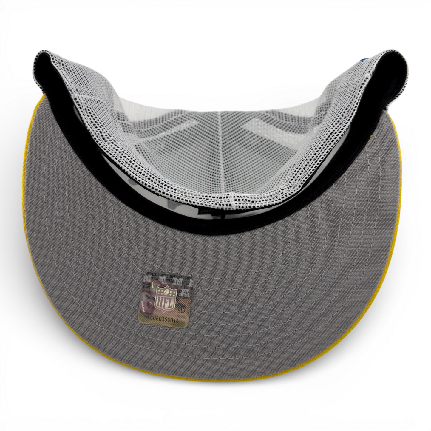 New Era Los Angeles Rams NFL Draft ‘04 Lids Script Mesh 59FIFTY Fitted Hat Cap