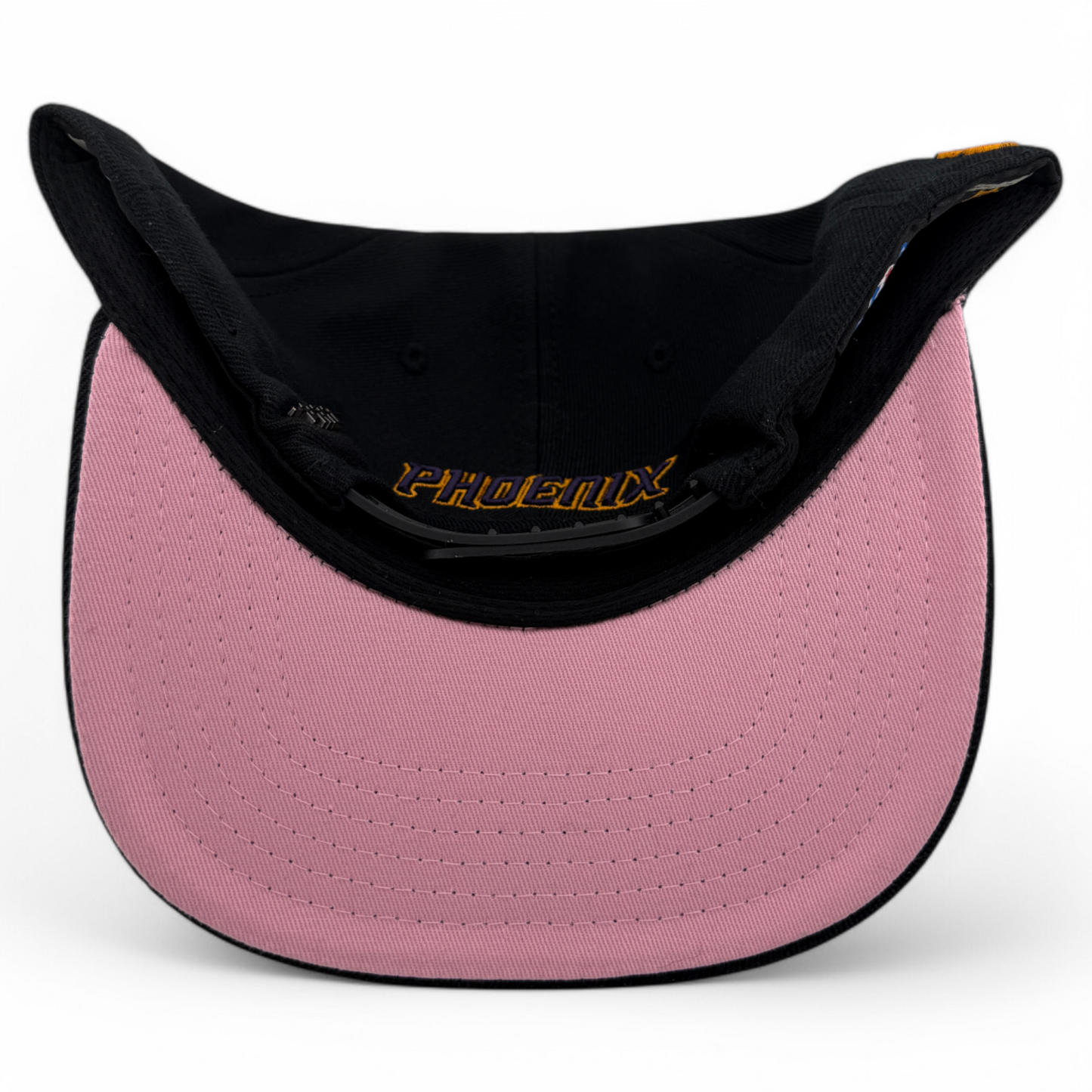 Pro Standard Phoenix Suns Multi Logo Black/Pink UV Snapback Adjustable Hat Cap
