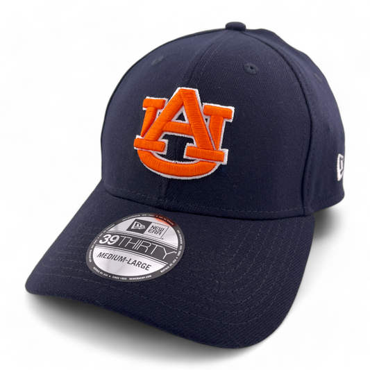 New Era Auburn University Tigers NCAA Navy 39Thirty Flex Fit Hat Cap