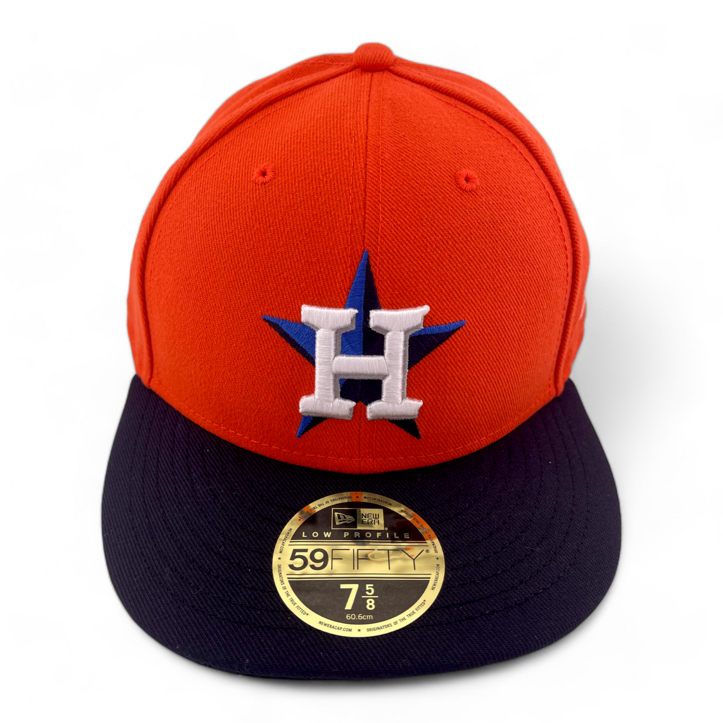 New Era Houston Astros MLB Orange Black UV 59FIFTY Low Profile Fitted Hat Cap