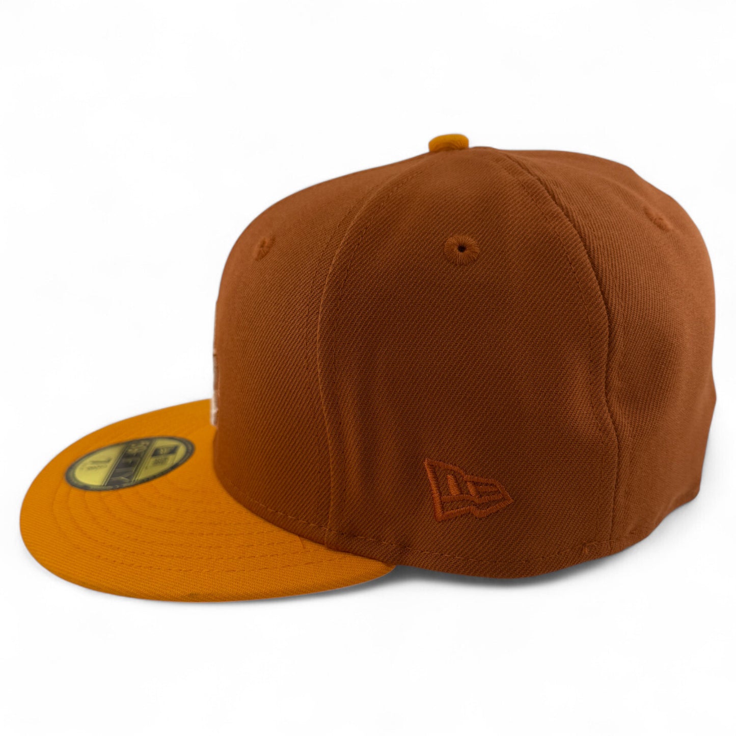 New Era Los Angeles Dodgers MLB Rust Gold Pack Tan 59FIFTY Fitted Hat Cap