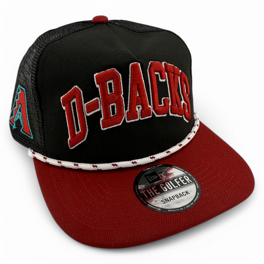 New Era Arizona Diamondbacks Throwback Golfer Rope A-Frame Snapback Adjustable