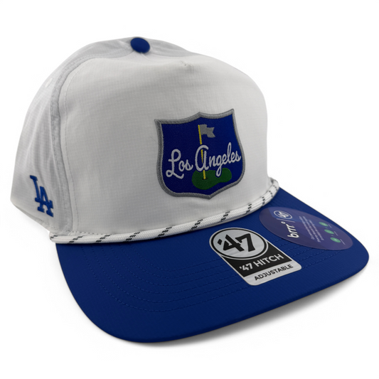 '47 Brand Los Angeles Dodgers Bogey Rope brrr Hitch A-Frame Snapback Adjustable