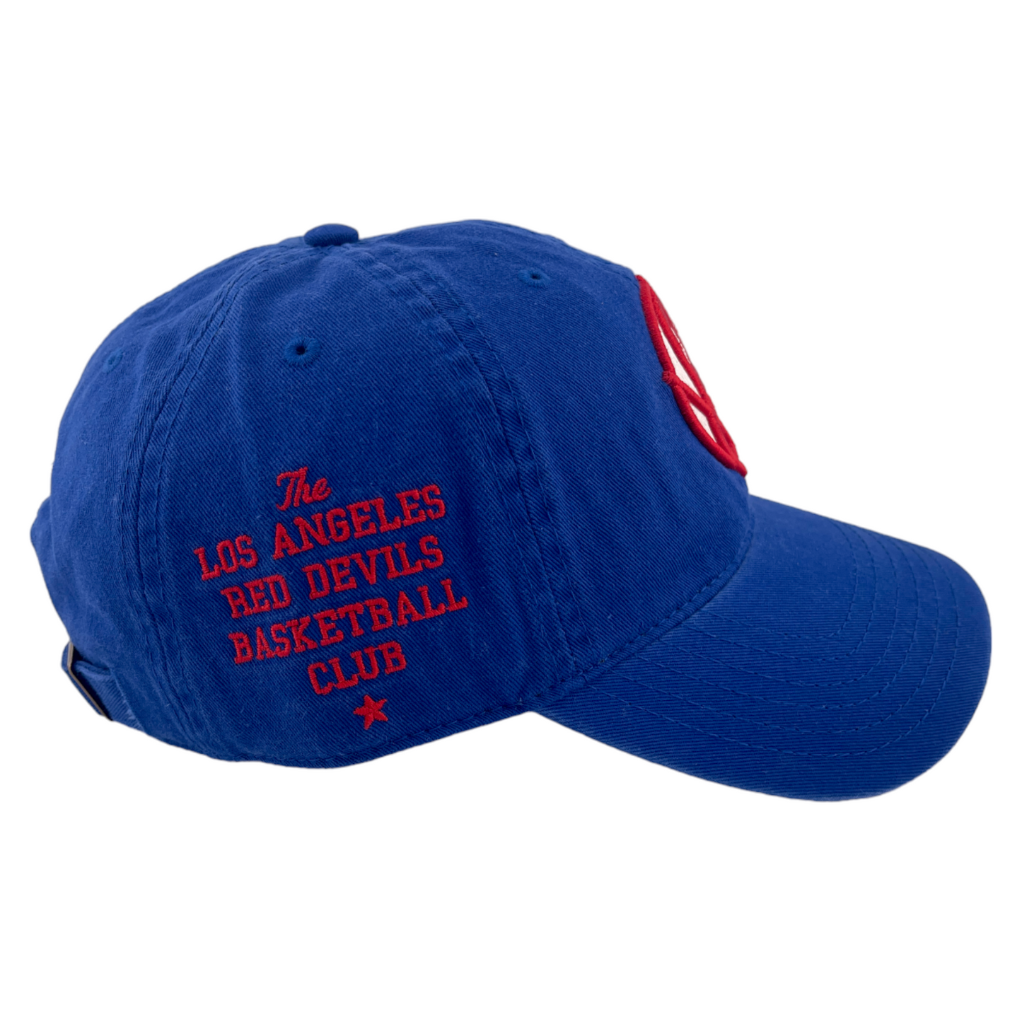 Physical Culture Los Angeles Red Devils Black Fives Blue Adjustable Dad Hat Cap