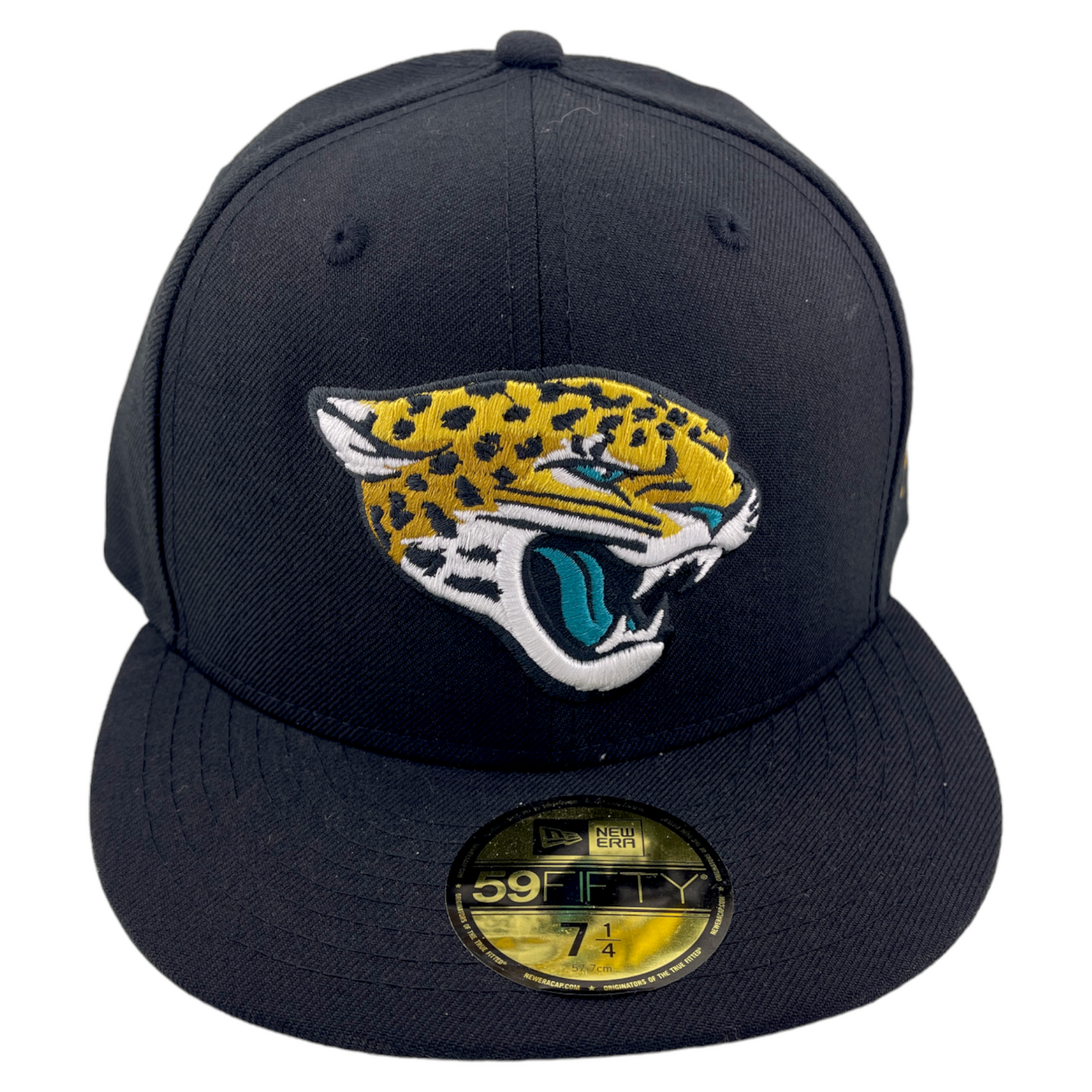 New Era Jacksonville Jaguars Basic Omaha Black/Grey UV 59Fifty Fitted Hat Cap