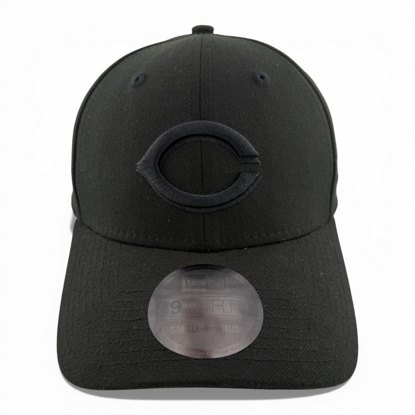 New Era Cincinnati Reds MLB All Blackout Blacked Out 39Thirty Flex Fit Hat Cap