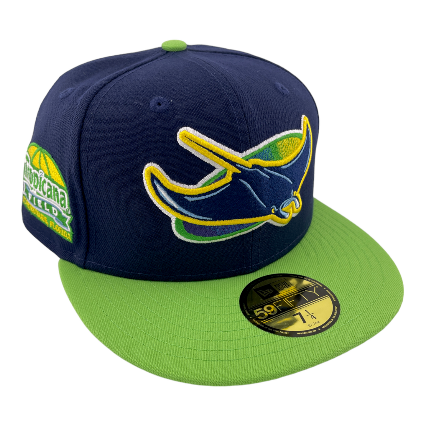 New Era Tampa Bay Rays Tropicana Field Patch Blue/Green 59FIFTY Fitted Hat Club Cap