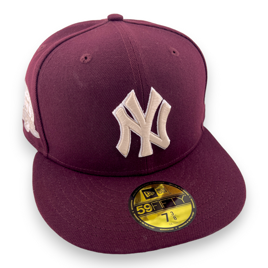 New Era New York Yankees 1927 World Series Patch Maroon/Beige UV 59FIFTY Hat Cap