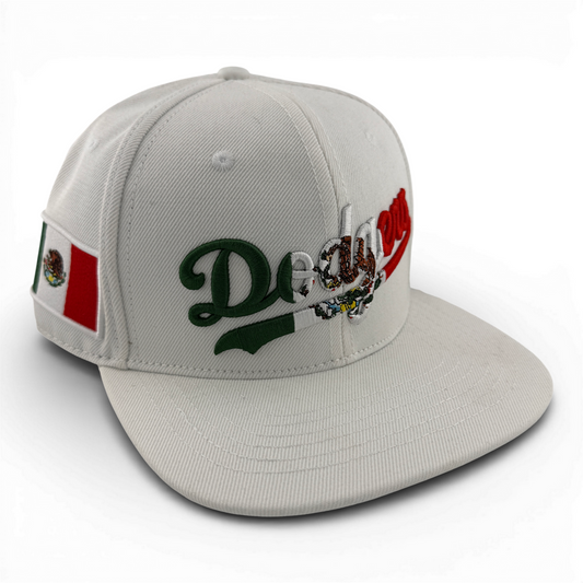 Pro Standard Los Angeles Dodgers MLB Mexico Flag Logo White Adjustable Snapback