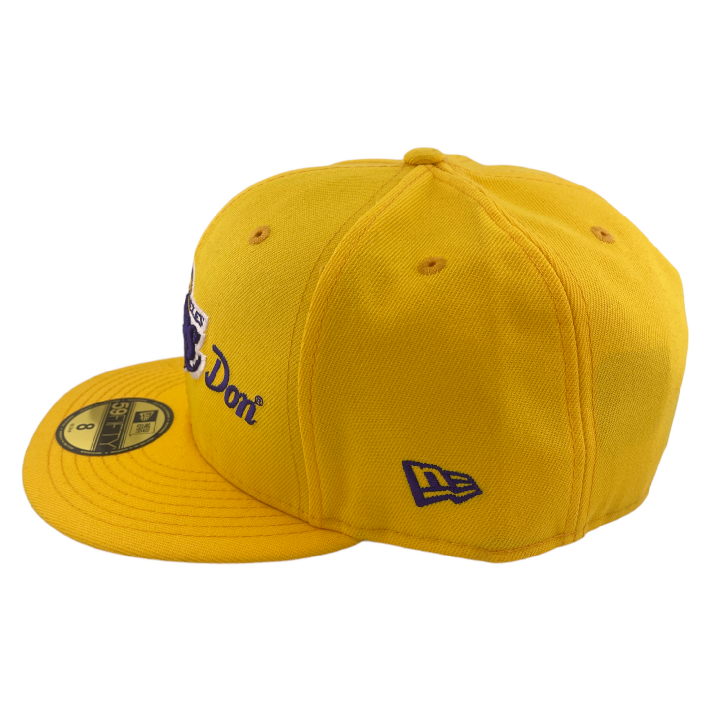 New Era Los Angeles Lakers X Just Don NBA Yellow/Grey UV 59Fifty Fitted Hat Cap