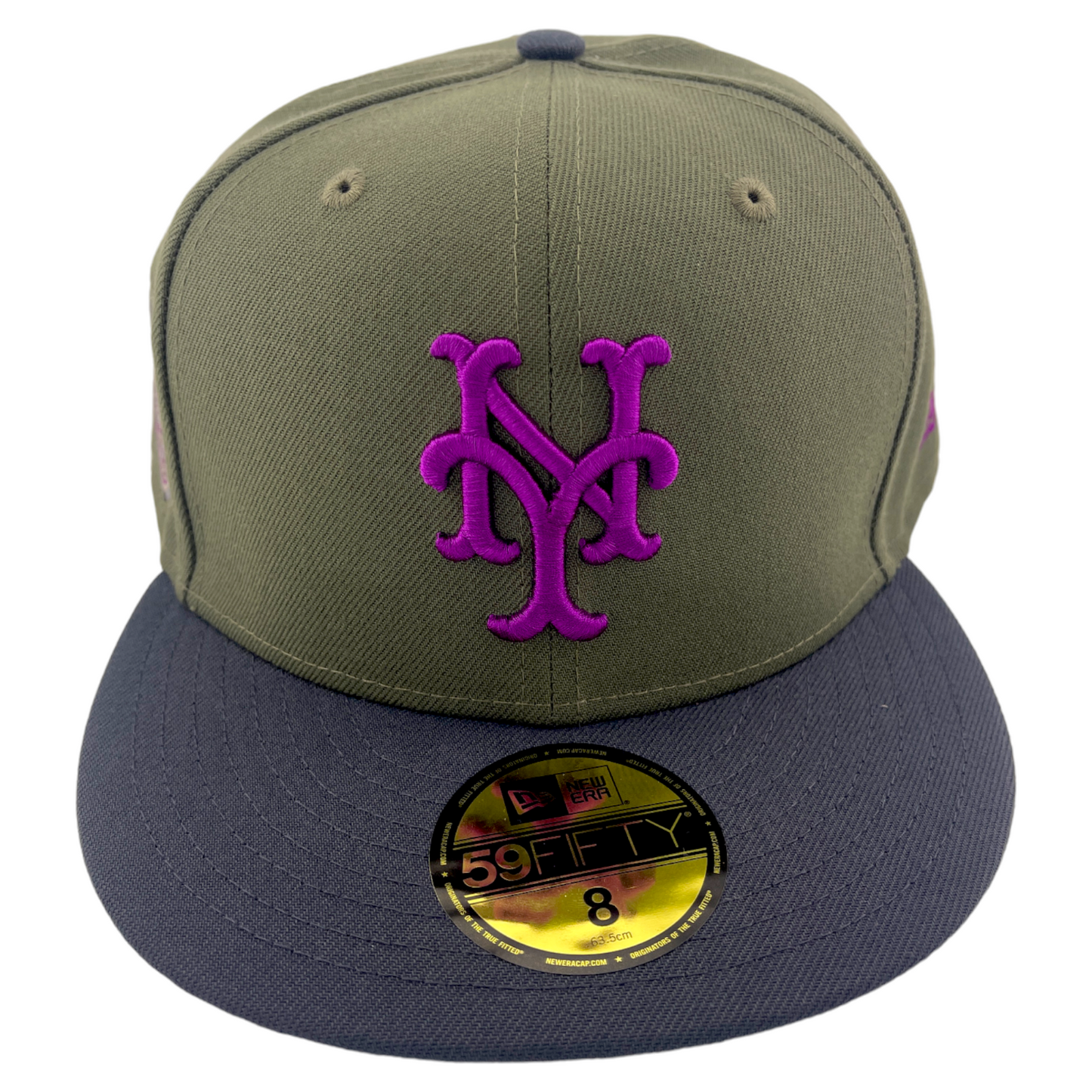 New Era New York Mets MLB 1969 World Series Olive/Purple UV 59Fifty Fitted Hat Cap