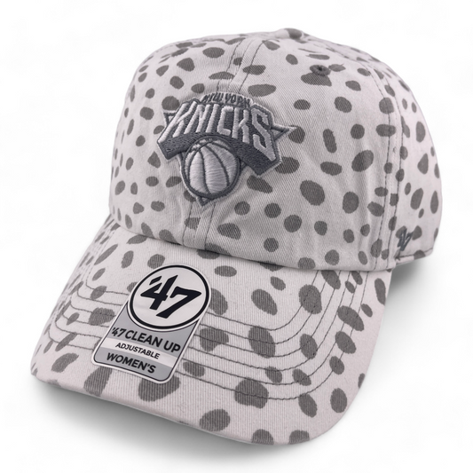 '47 Brand New York Knicks NBA Cheetah Womens Clean Up Adjustable Dad Hat Cap