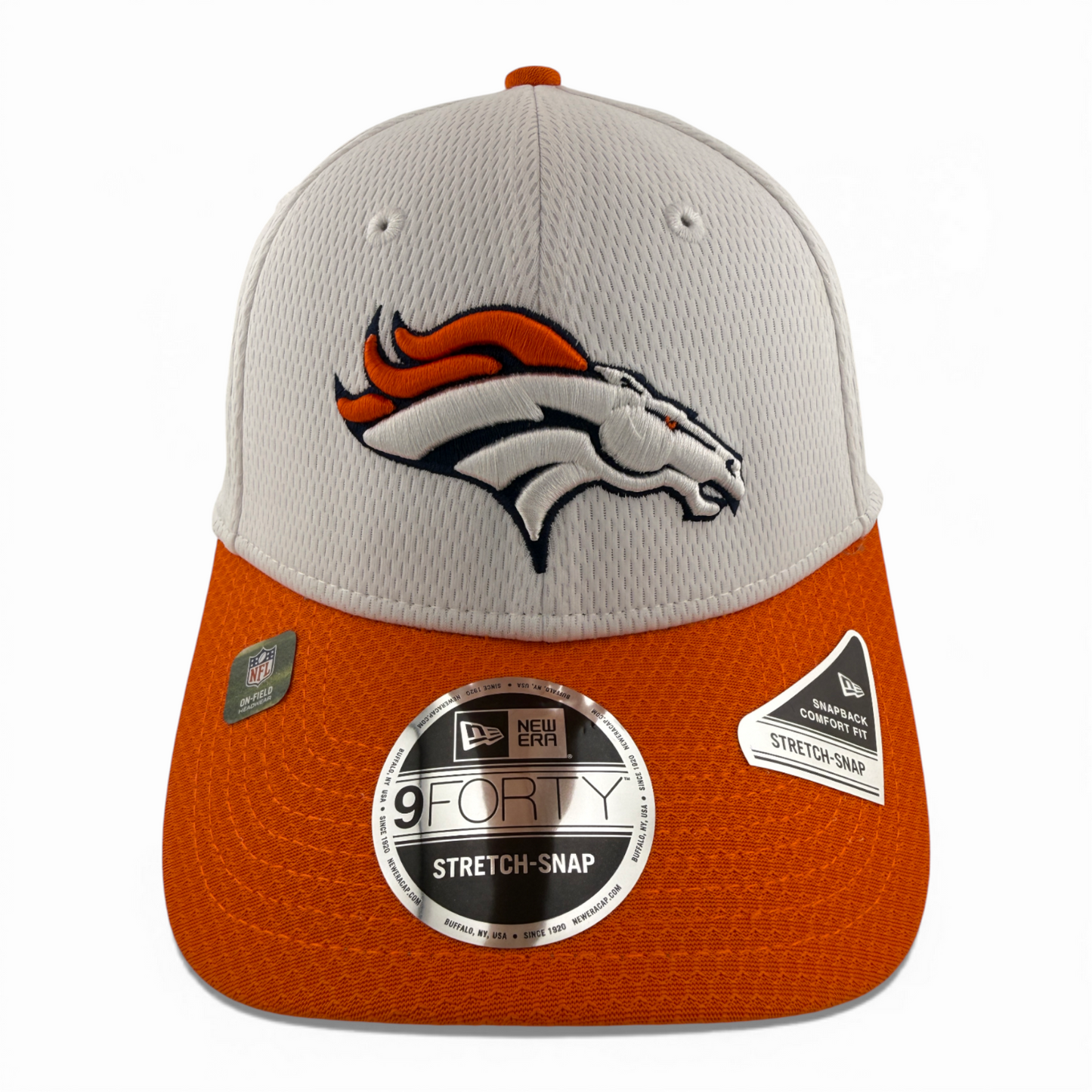 New Era Denver Broncos NFL 2T Dash Tone 9Forty Stretch Adjustable Snapback Hat