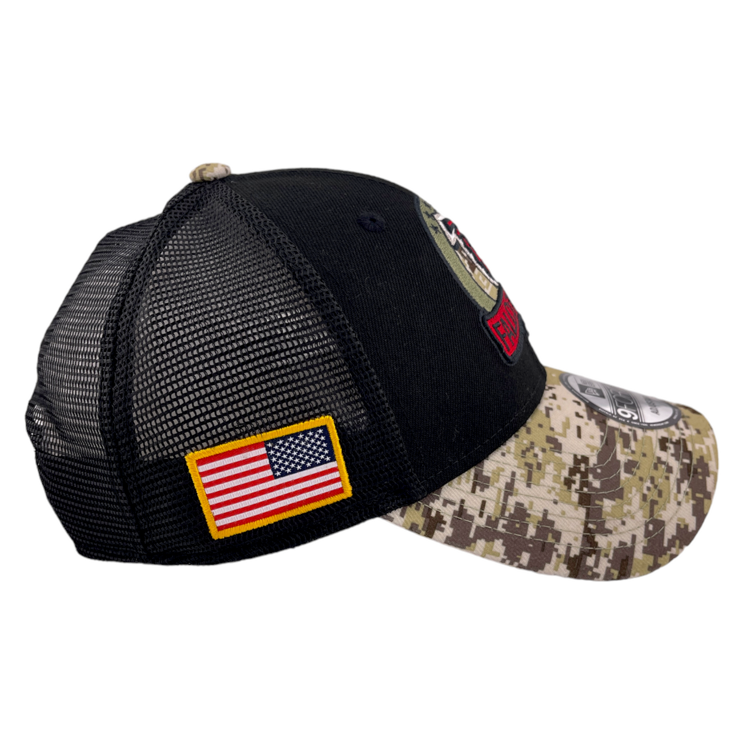 New Era Atlanta Falcons 2022 Salute to Service Black/Camo 9Forty Snapback Hat