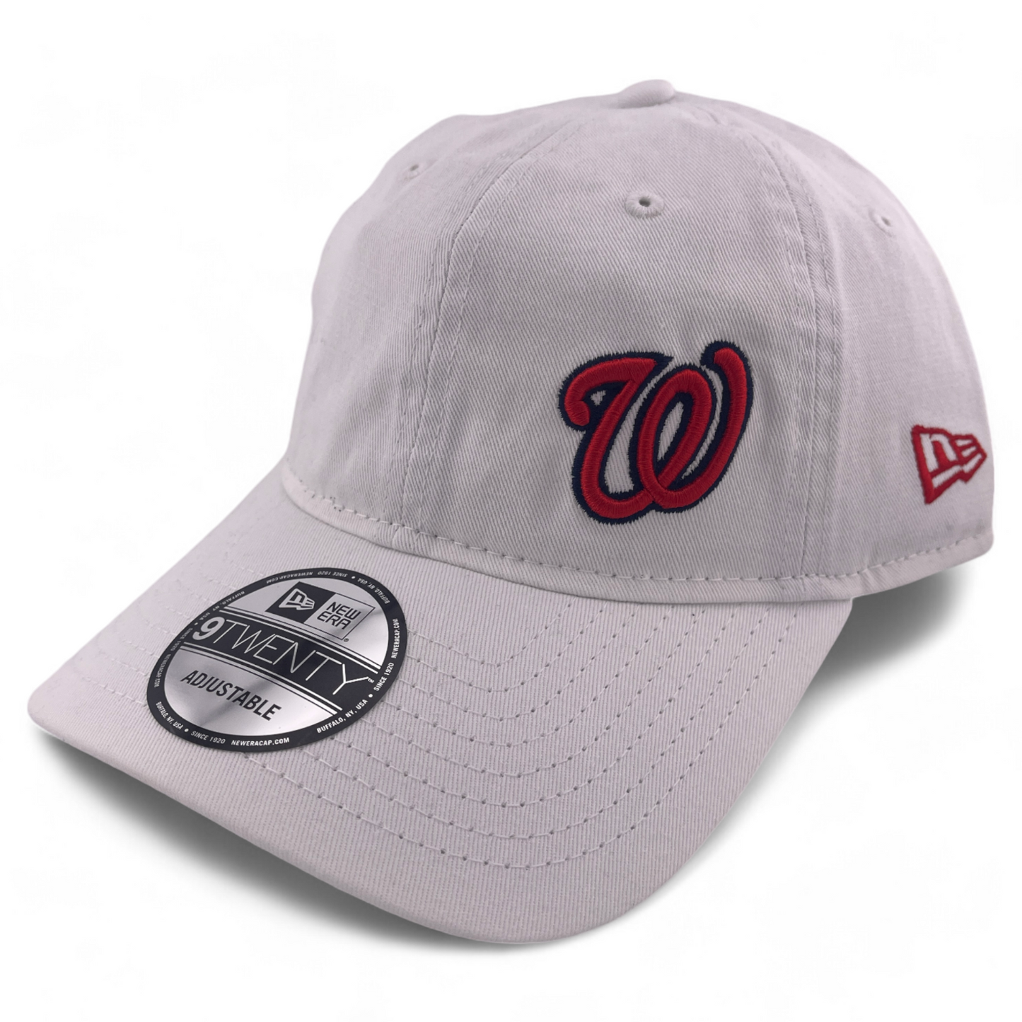 New Era Washington Nationals MLB Court Sport White 9Twenty Adjustable Dad Hat