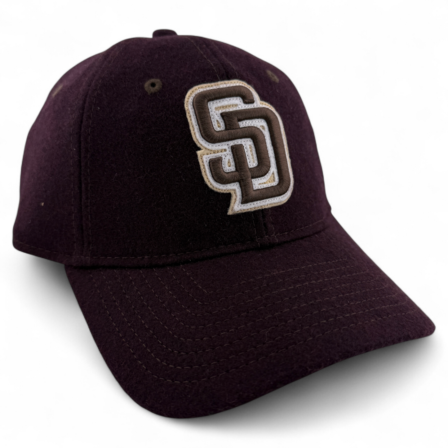 New Era San Diego Padres OTC Melton Felt Maroon 9Twenty Adjustable Dad Hat Cap