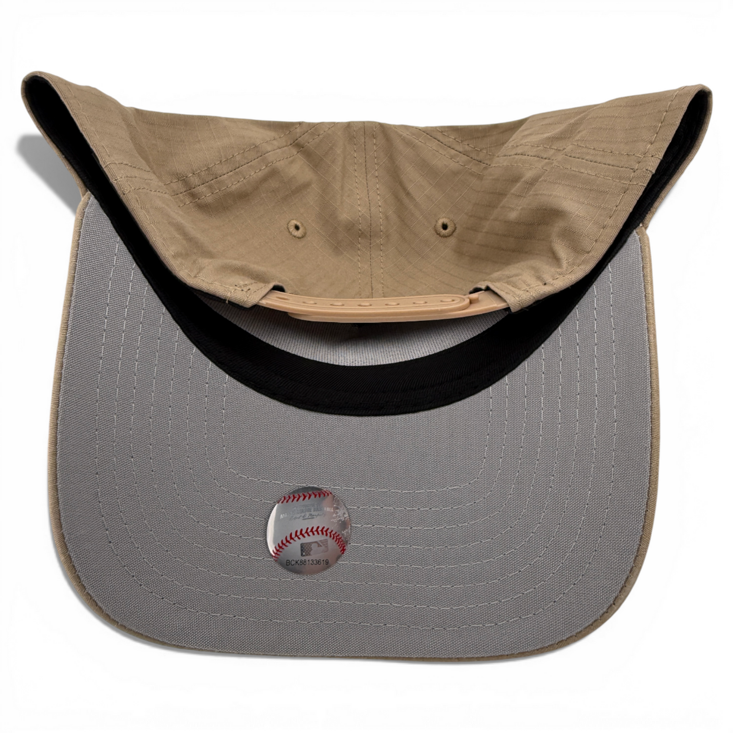 New Era Oakland A's MLB Khaki Ripstop A-Frame 9Forty Snapback Adjustable Hat Cap