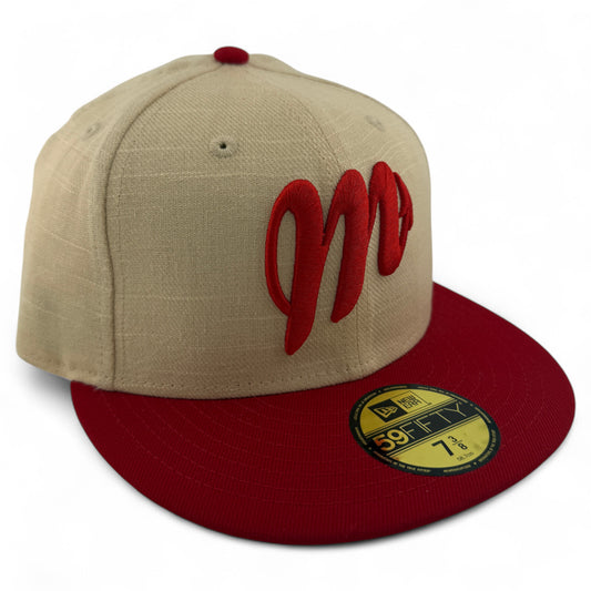 New Era Diablos Rojos del México LMB Viscose Hemp Crown 59FIFTY Fitted Hat Cap