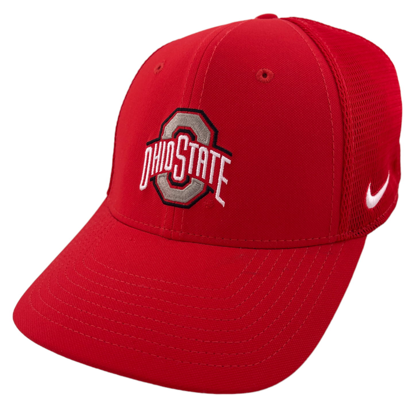 Nike Legacy91 Ohio State University Buckeyes NCAA Red Mesh Back Flex Fit Hat Cap