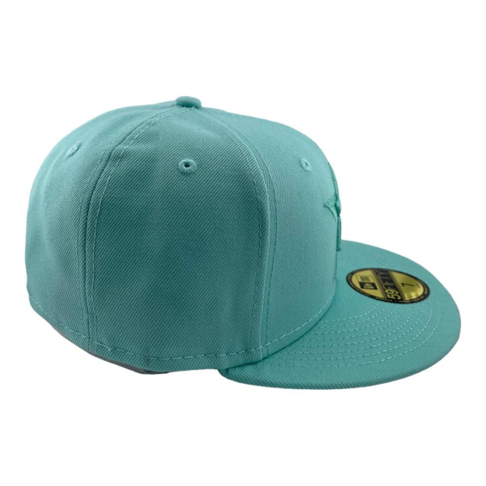 New Era Dallas Cowboys Color Pack Solid Turquoise Blue UV 59FIFTY Fitted Hat Cap