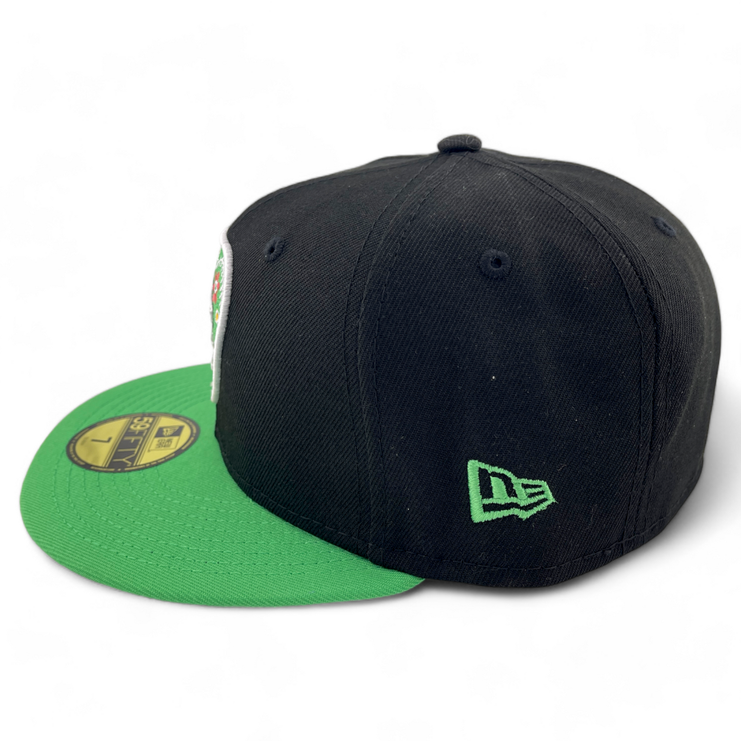 New Era Corpus Christi Hooks MiLB Cumbias Logo Pack Green 59Fifty Fitted Hat Cap