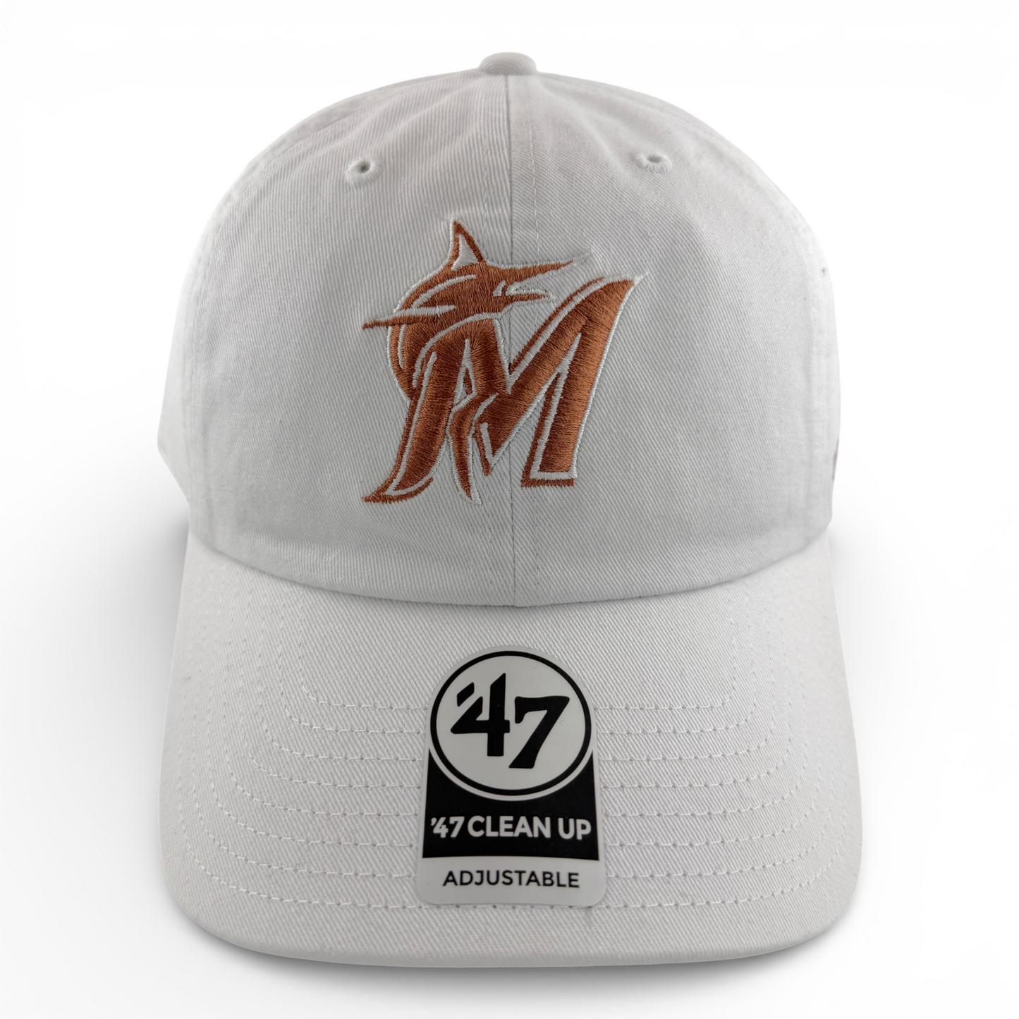 '47 Brand Miami Marlins MLB Dusty Rose Pink Clean Up Adjustable Dad Hat Cap