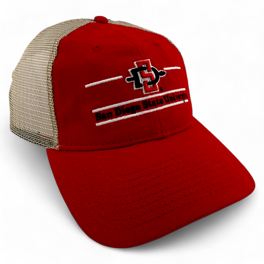 The Game San Diego State University Aztecs NCAA Mesh Back Snapback Dad Hat Cap
