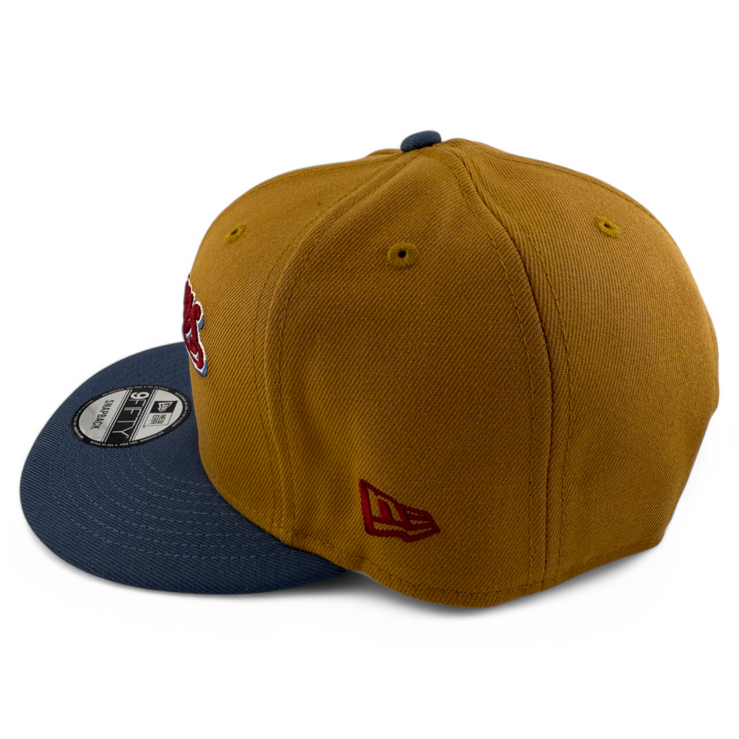 New Era Milwaukee Brewers MLB Panama Tan 9FIFTY Snapback Adjustable Hat Cap