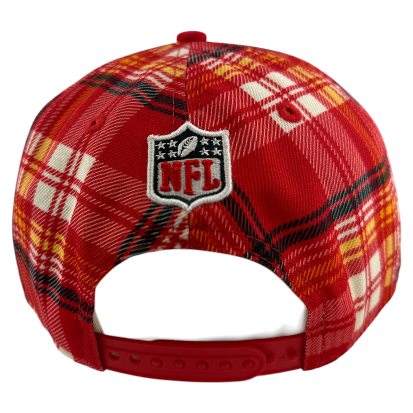 New Era Kansas City Chiefs 2024 Sideline Plaid 9Fifty Snapback Adjustable Hat