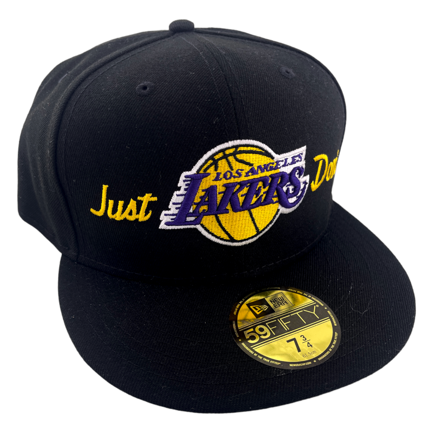 New Era Los Angeles Lakers X Just Don NBA Black/Grey UV 59Fifty Fitted Hat Cap