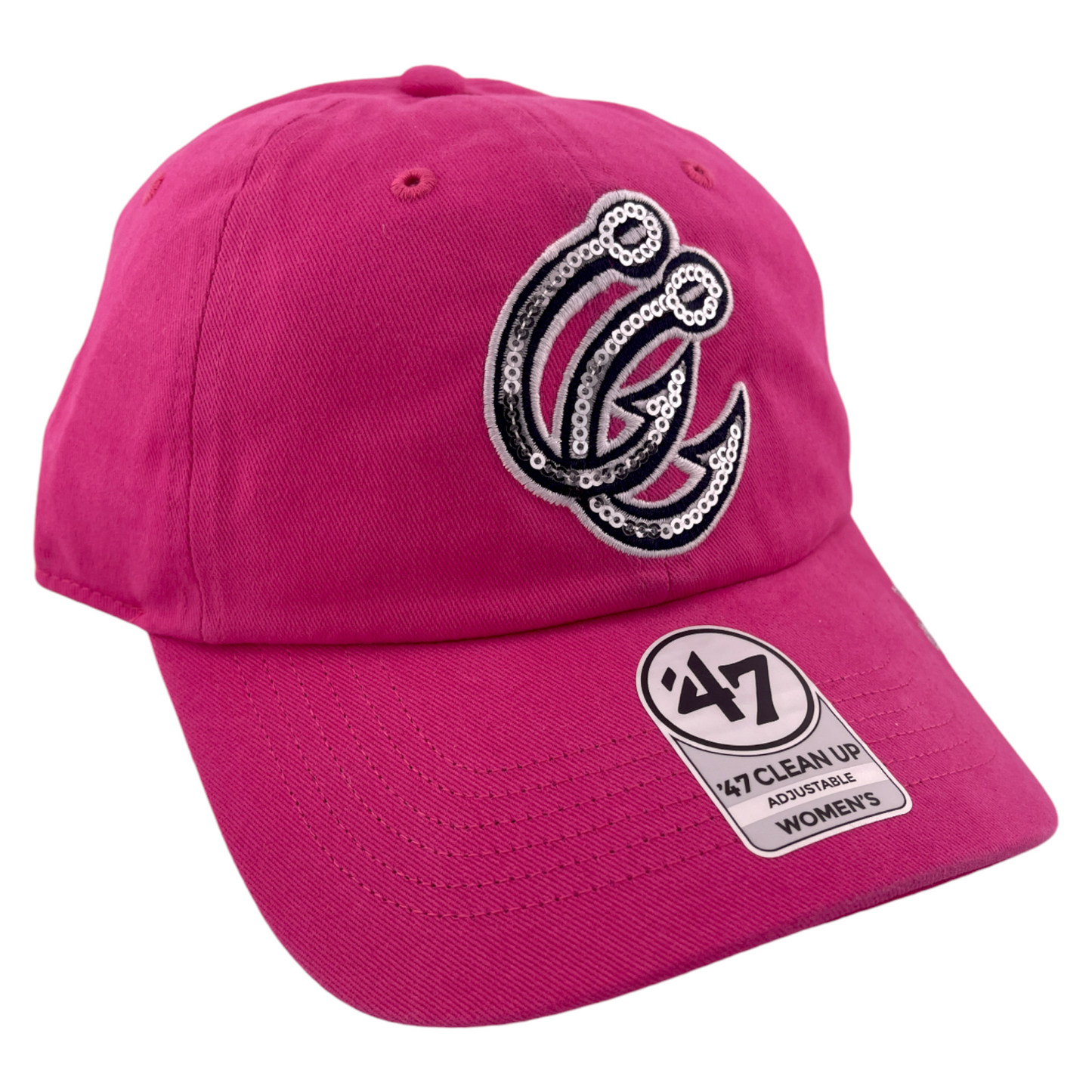 '47 Brand Corpus Christi Hooks MiLB Sparkle Womens Clean Up Adjustable Dad Hat