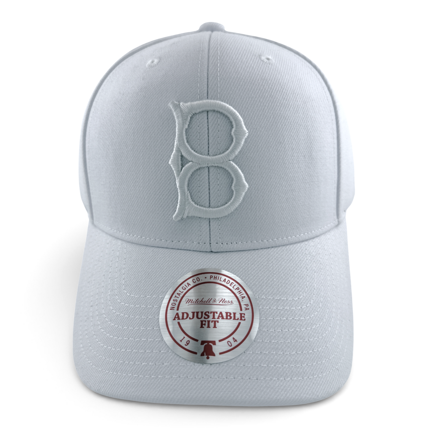 Mitchell & Ness Brooklyn Dodgers MLB All White Snapback Adjustable Fit Hat Cap