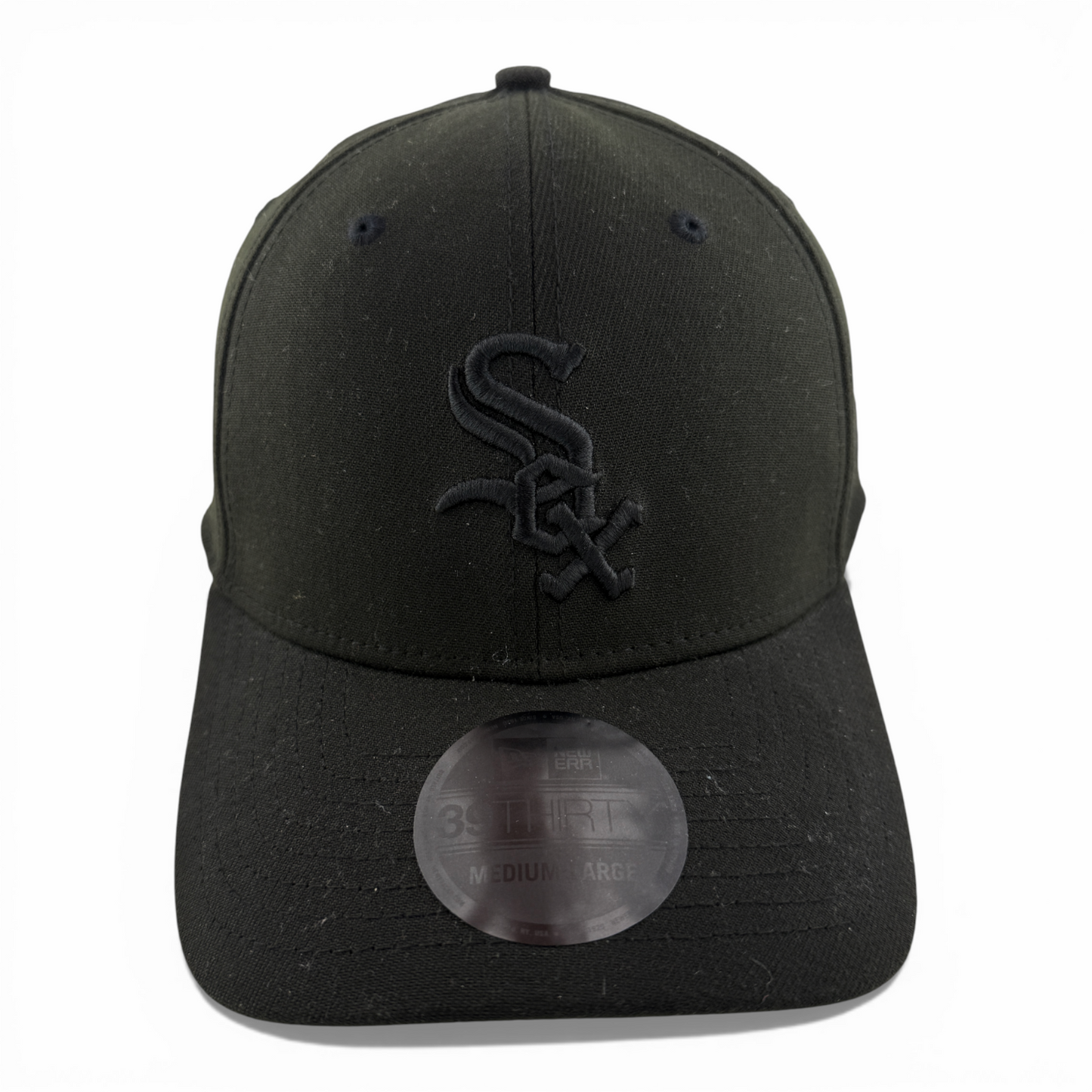 New Era Chicago White Sox MLB All Blackout Blacked Out 39Thirty Flex Fit Hat Cap
