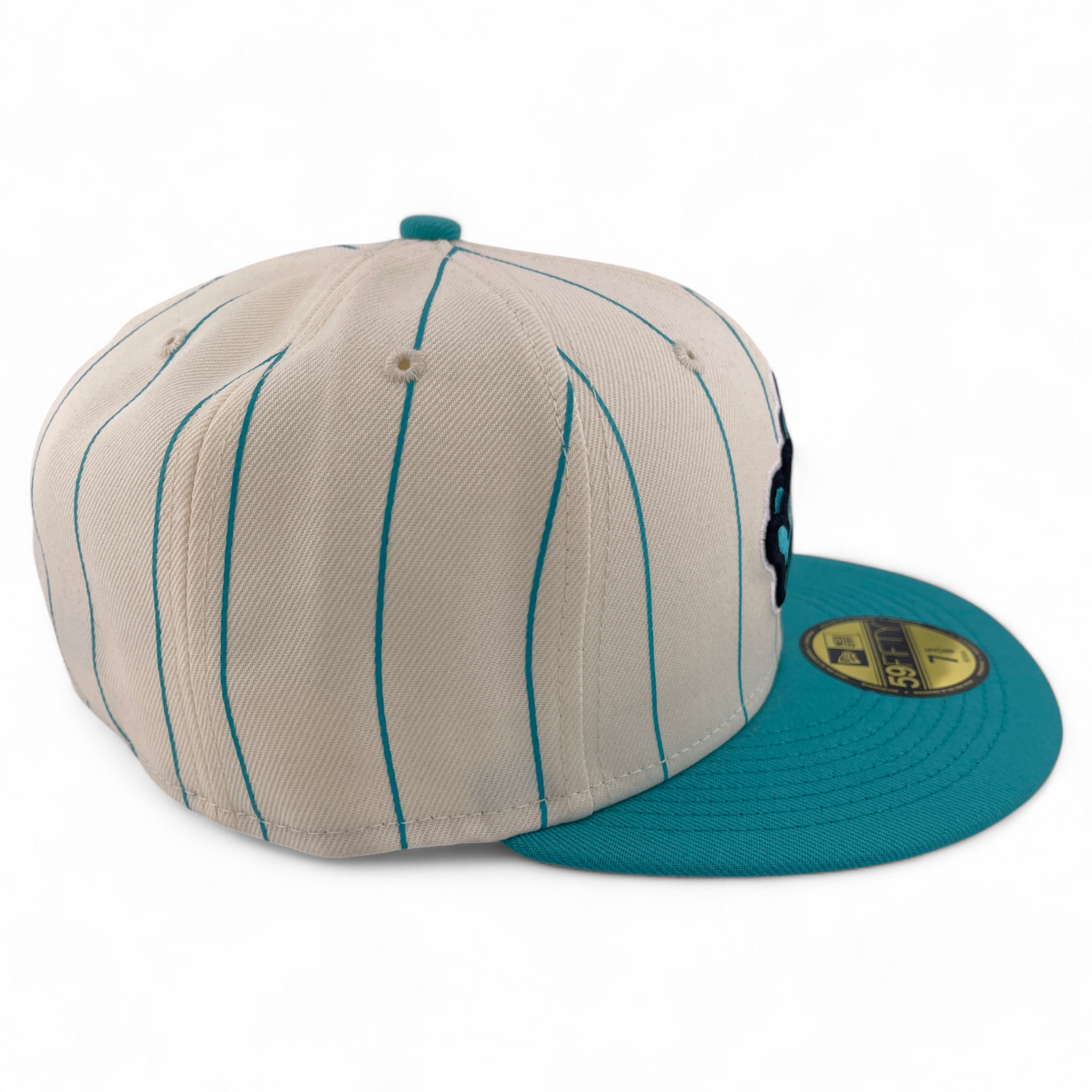 New Era Miami Marlins MLB Cooperstown Retro City Pinstripe 59FIFTY Fitted Hat