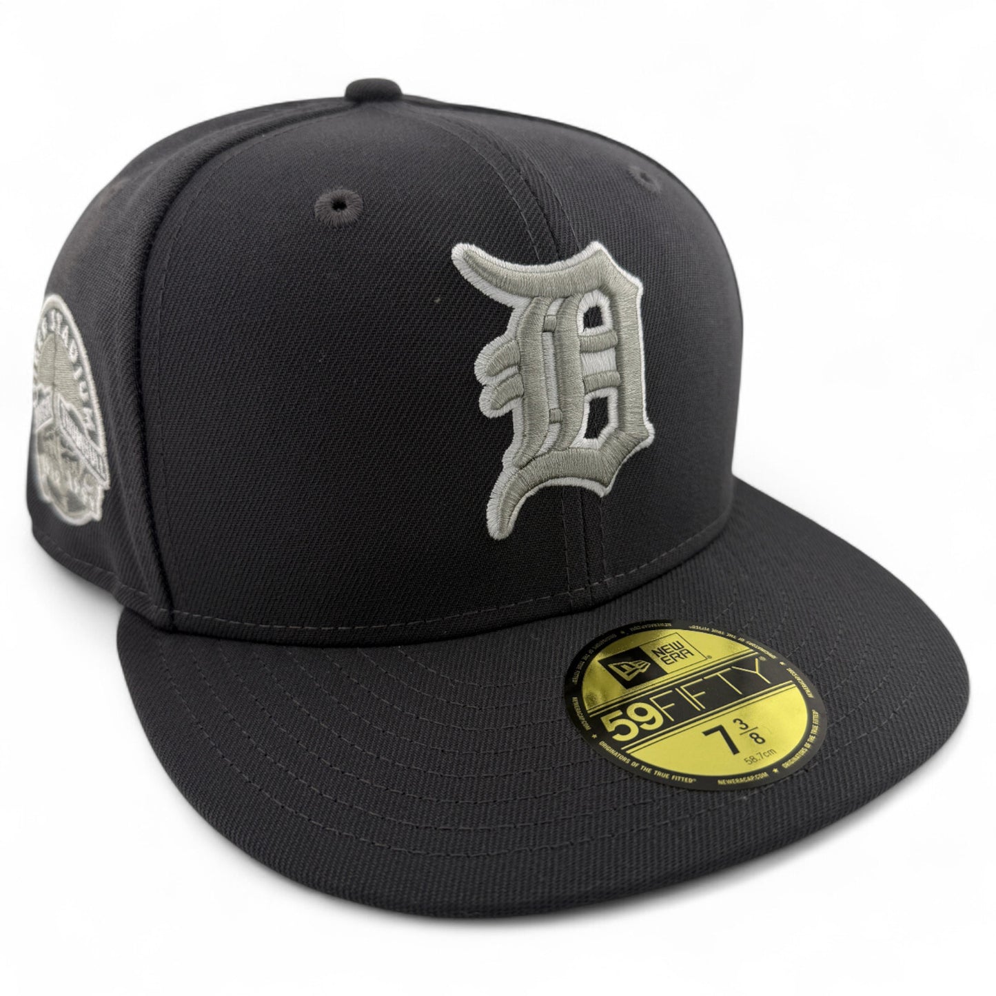 New Era Detroit Tigers MLB Trumbull Stadium Patch Graphite 59FIFTY Fitted Hat
