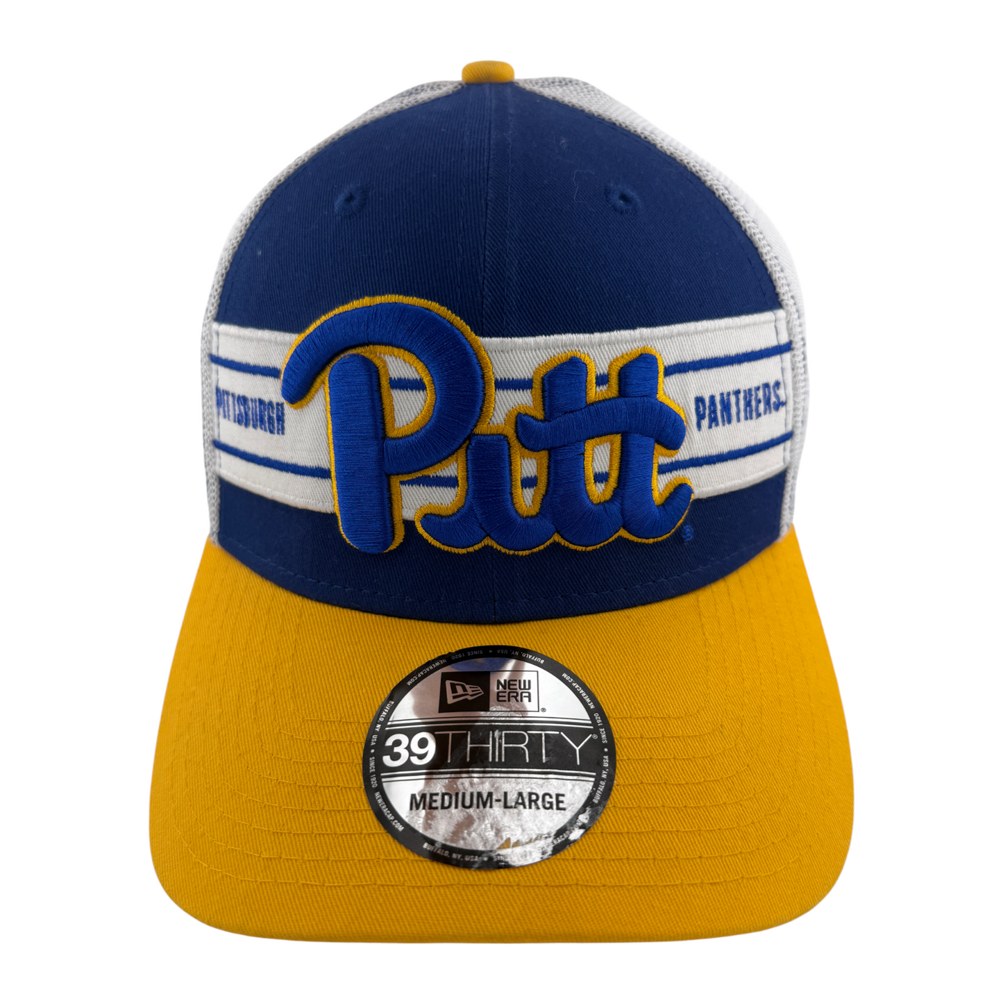New Era Pittsburgh Panthers NHL Pitt Team Banded 39Thirty Flexfit Hat Cap M/L