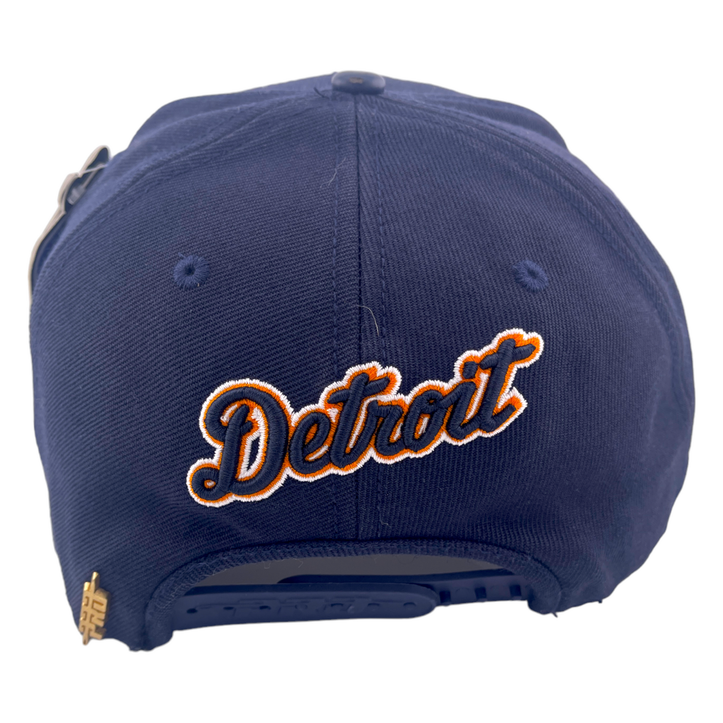 Pro Standard Detroit Tigers D Logo Side Patch Navy Blue Snapback Hat Cap