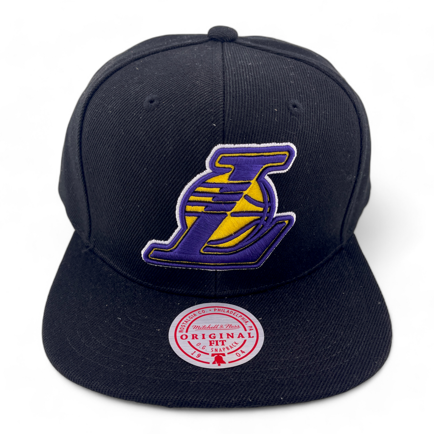 Mitchell & Ness Los Angeles Lakers NBA Core Basic "L" Logo Snapback Hat Cap