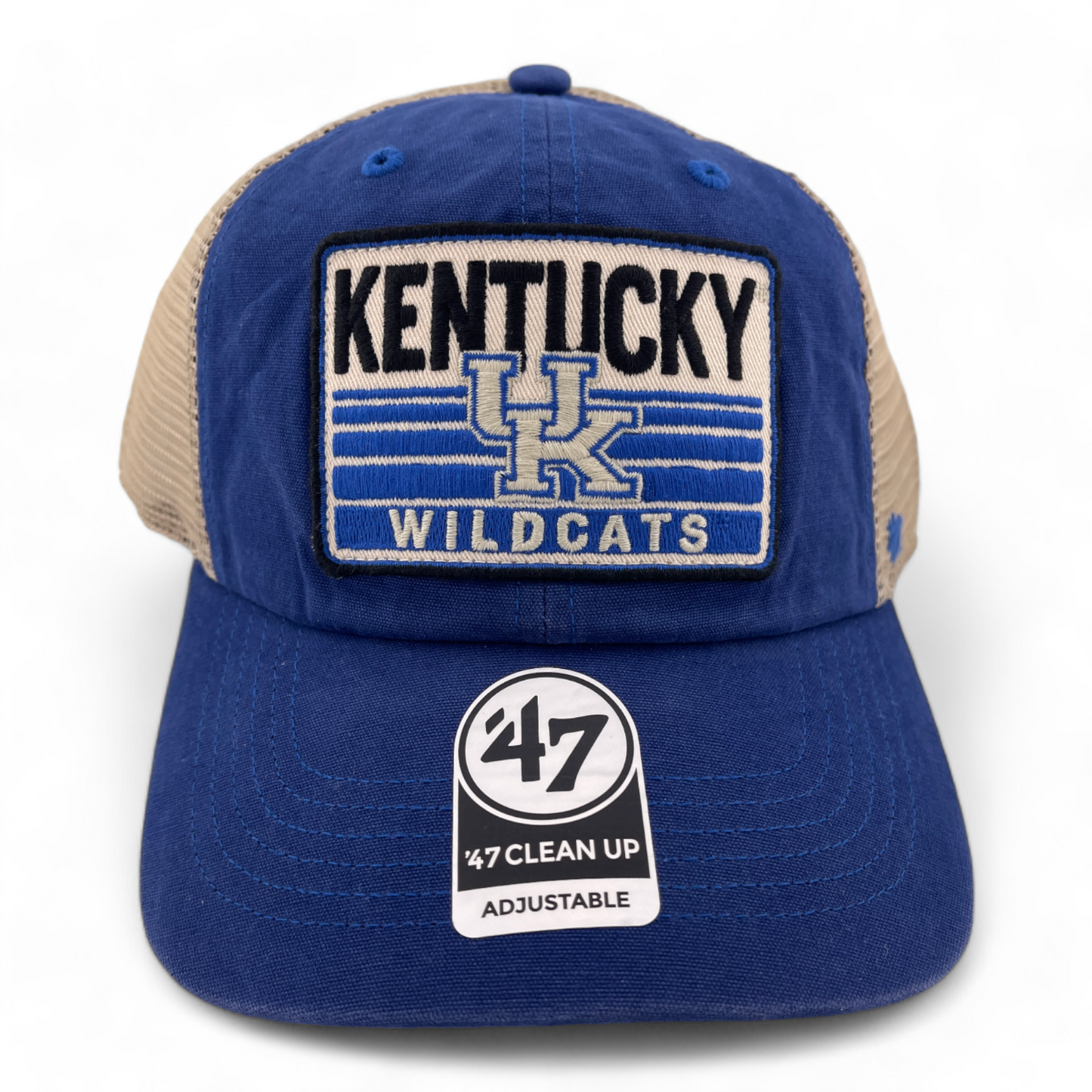 '47 Brand University of Kentucky Wildcats UK NCAA Clean Up Mesh Snapback Hat Cap