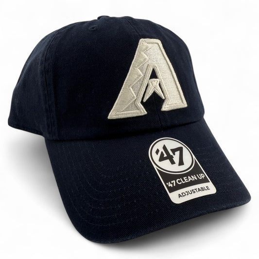 '47 Brand Arizona Diamondbacks MLB Navy Natural Clean Up Adjustable Dad Hat Cap