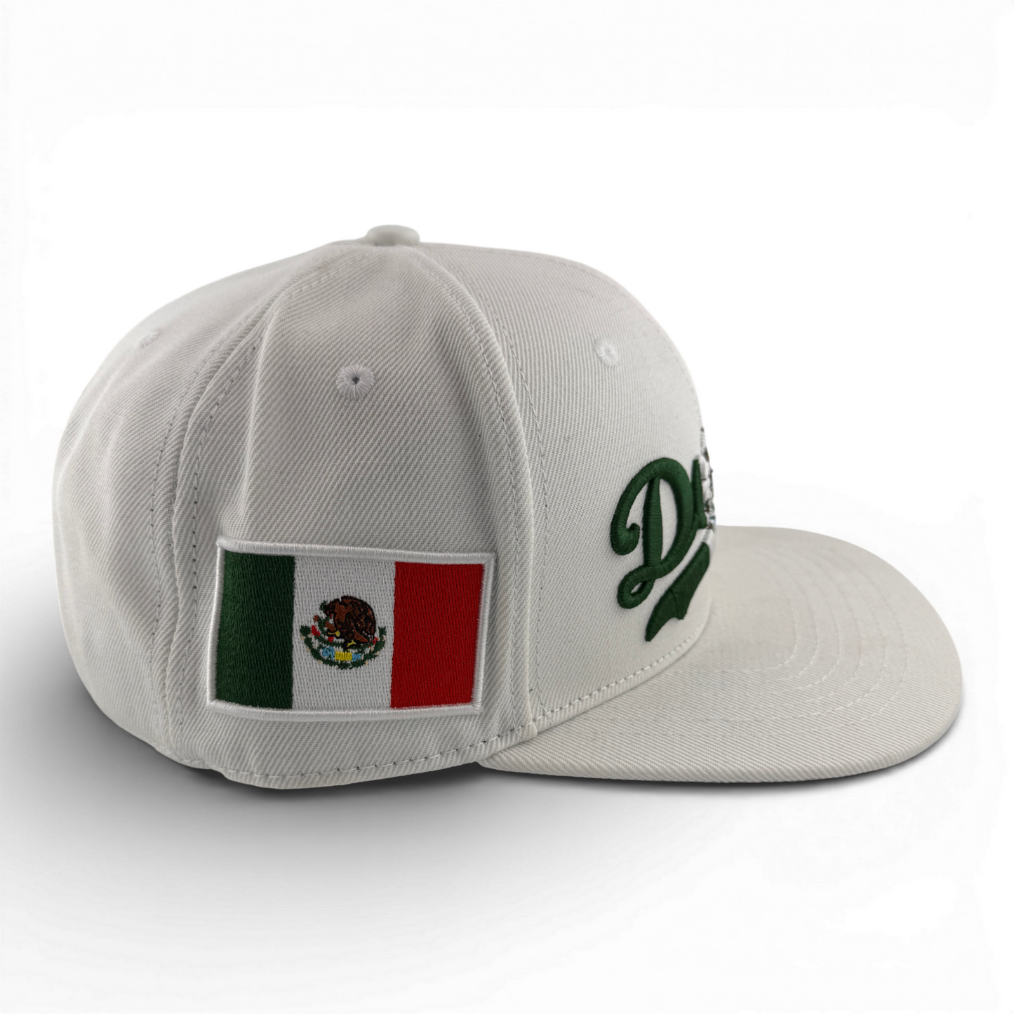 Pro Standard Los Angeles Dodgers MLB Mexico Flag Logo White Adjustable Snapback