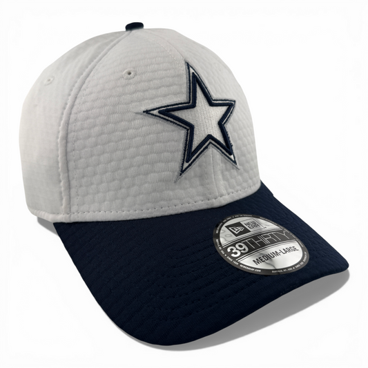 New Era Dallas Cowboys NFL 2024 Training Camp White 39Thirty Flex Fit Hat Cap