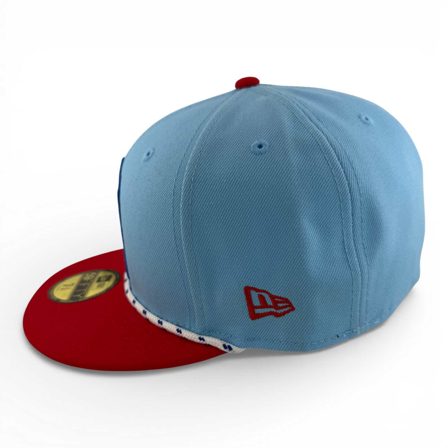 New Era Los Angeles Angels MLB 2025 4th of July USA Flag Rope 59Fifty Fitted Hat