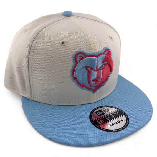 New Era Memphis Grizzlies NBA 2-Tone Color Pack Cream/Teal 9Fifty Snapback Hat