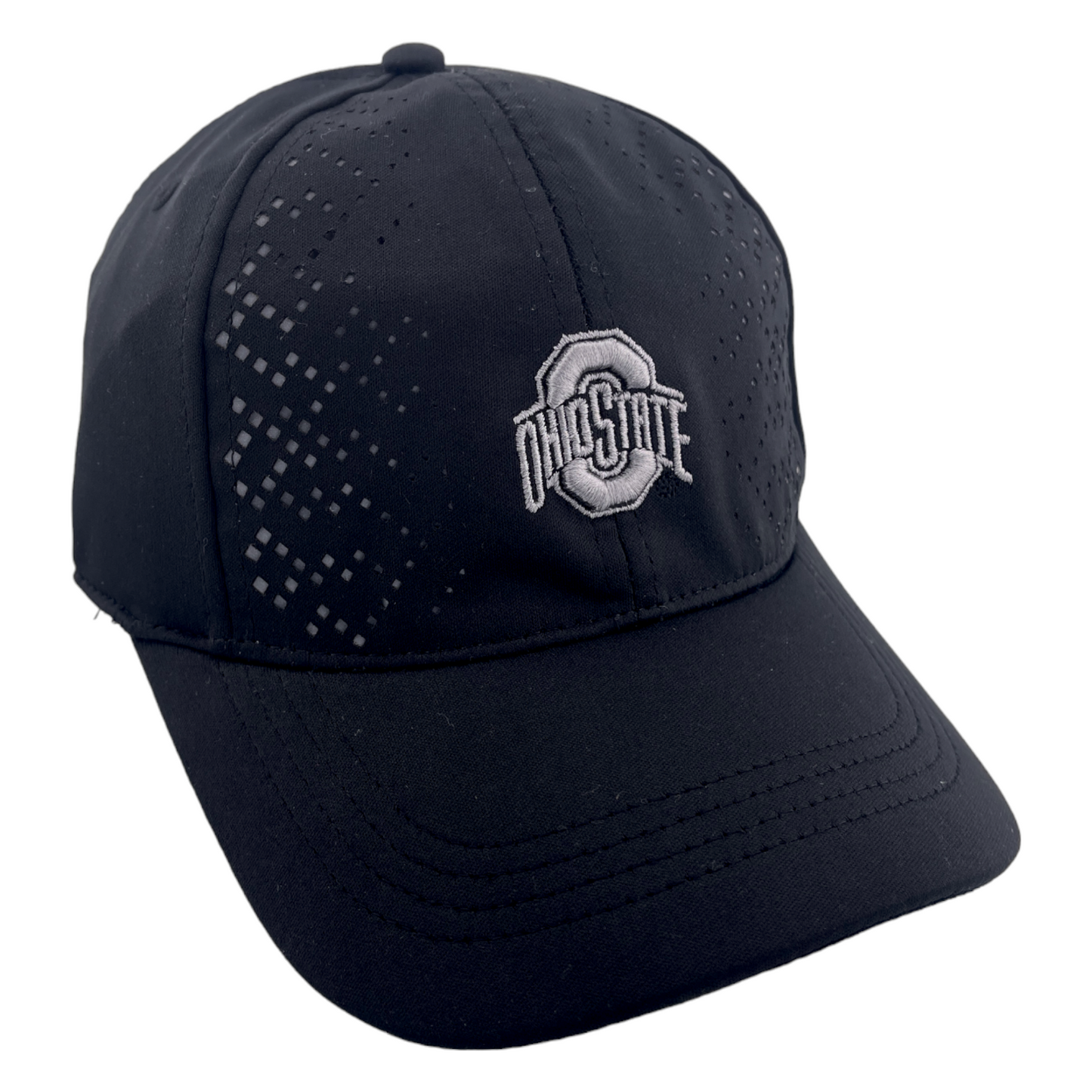 Ohio State Buckeyes NCAA All Black Women’s Sport Stretch Flex Fit Hat Cap