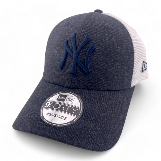 New Era New York Yankees MLB Navy Homefield 9Forty Mesh Snapback Adjustable Hat Cap