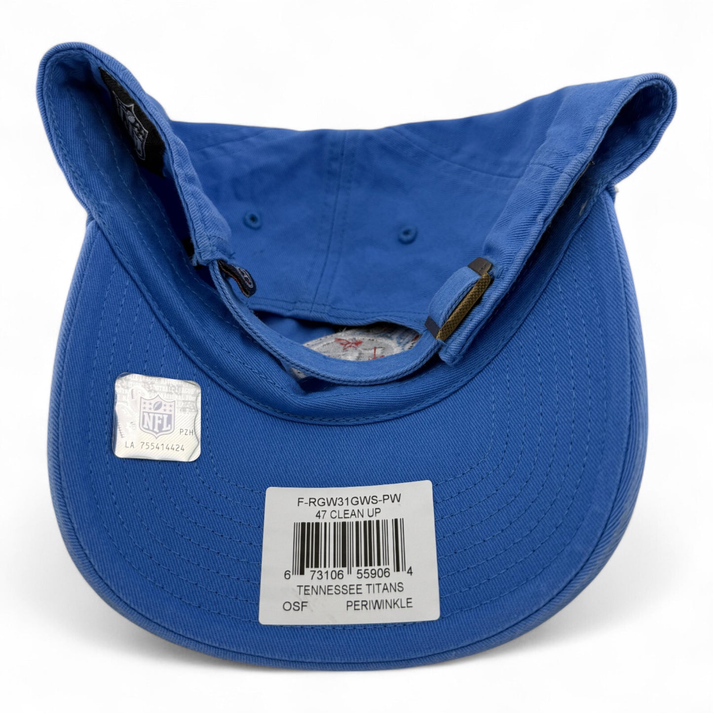 '47 Brand Tennessee Titans NFL Periwinkle Blue Clean Up Adjustable Dad Hat Cap